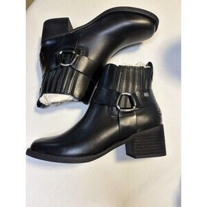Musse & Cloud Women 8 (39) Ankle Black Boots Western Vibe Coastal Cowgirl New